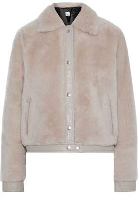 Iris & Ink Lisbet Leather-trimmed Shearling Coat