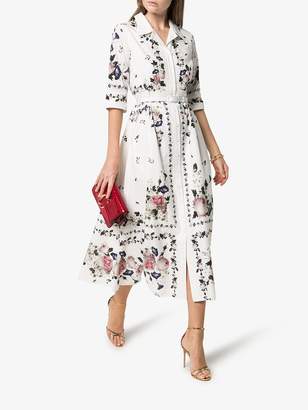 Erdem Kasia floral print cotton shirt dress