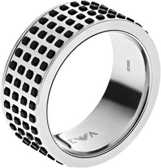 Emporio Armani MEN'S STAINLESS STEEL 'OFF THE GRID RING' EGS2118, Size 11