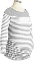 Thumbnail for your product : Old Navy Maternity Striped Boat-Neck Tops