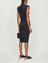 Thumbnail for your product : Veronica Beard Ruched stretch-cotton midi dress