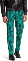 Thumbnail for your product : Versace Flat Front Print Pant