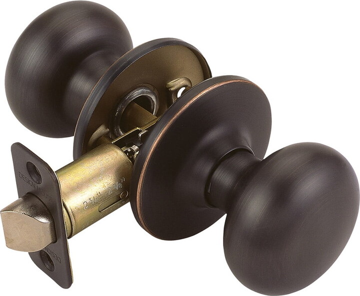 Design House Cambridge Passage Hall and Closet Door Knob, Oil Rubbed Bronze