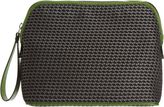 Thumbnail for your product : Valextra Logo-Stitched Travel Pouch-Green