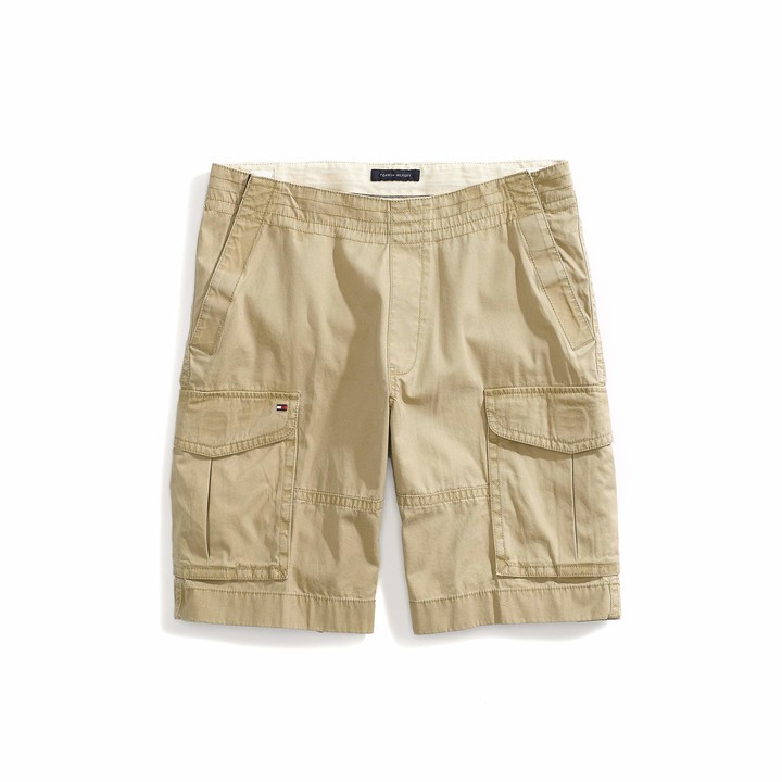 mens cargo shorts with elastic sides