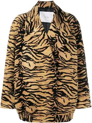Adam Lippes tiger print jacket