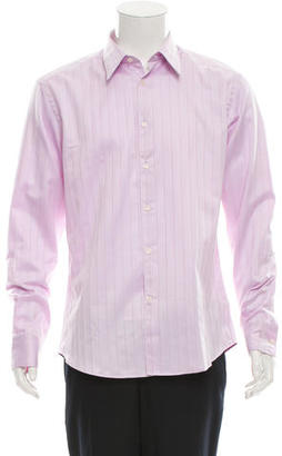 Versace Striped Button-Up Shirt w/ Tags