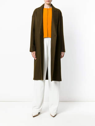 Erika Cavallini V-neck lapel coat