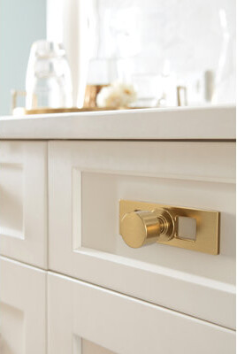 Amerock Medora 3-11/16 inch (94mm) Length Rectangle Cabinet Knob Backplate