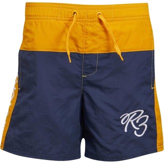 Ripstop Boys Kline Swim Shorts Blue/Yellow