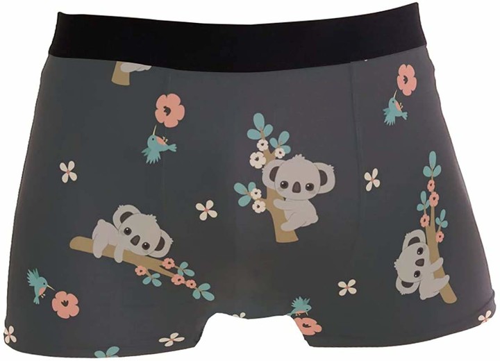 Dutrix Cute Cartoon Koala Underwear Boxer Briefs for Men Graphic Funny