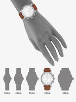Thumbnail for your product : Burberry Stainless Steel & Tan Leather Strap Watch