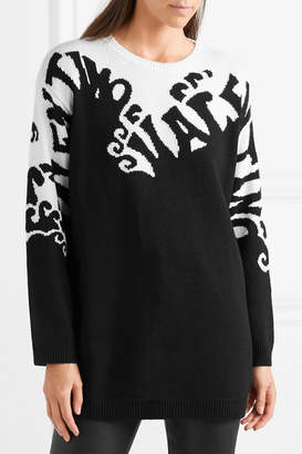 Valentino Intarsia Cashmere Sweater - Black