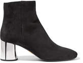 Prada - Suede Ankle Boots - Black 