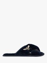 Thumbnail for your product : Joules Bee Faux Fur Slider Slippers