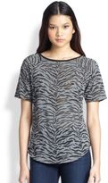 Thumbnail for your product : Rebecca Taylor Tiger Burnout Tee