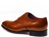 Thumbnail for your product : Charles Tyrwhitt Brown Heathcote calf leather toe cap Oxford shoes