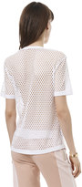 Thumbnail for your product : Rebecca Taylor Short Sleeve Laser Cut Tee