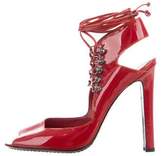 Thumbnail for your product : Manolo Blahnik Patent Leather Multistrap Sandals