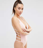 Thumbnail for your product : Wolfwhistle Wolf & Whistle Textured Nude Swimsuit B/C - E/F Cup