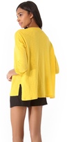 Thumbnail for your product : Vince Ribbed Shoulder Slub Sweater
