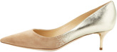 Thumbnail for your product : Jimmy Choo Aza Ombre Pointed-Toe Pump, Nude/Champagne