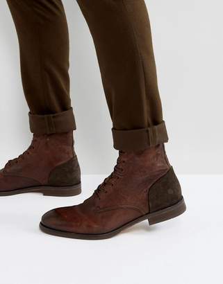 H By Hudson Yoakley Leather Lace Up Boots