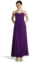 Thumbnail for your product : Jill Stuart JILL royal purple chiffon woven strapless gown