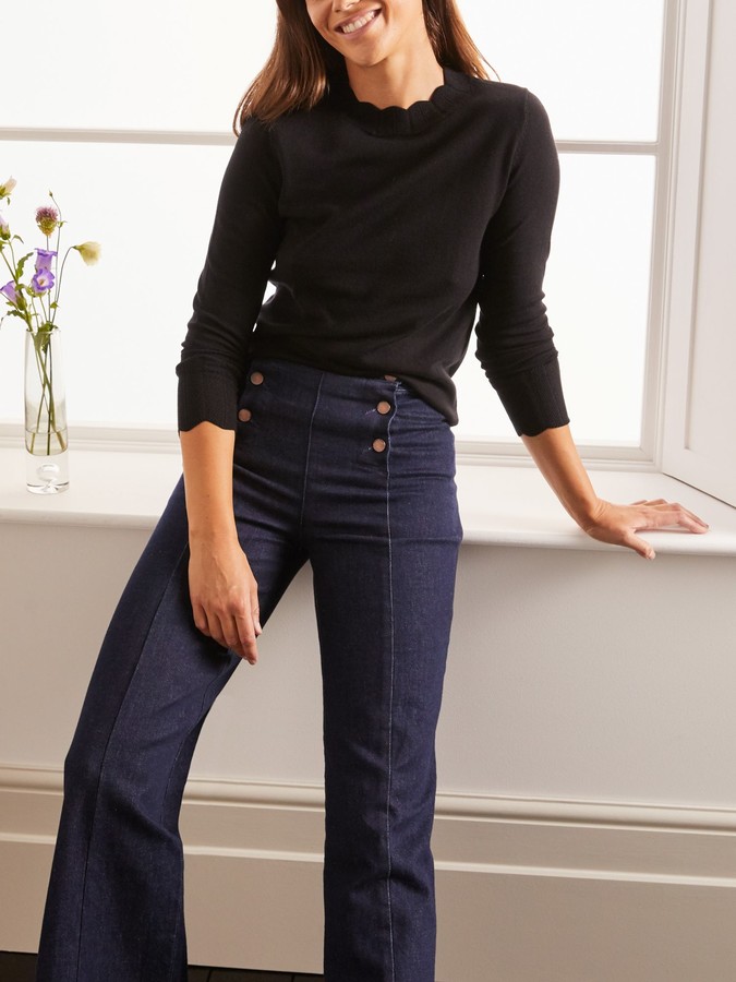 boden hambleden scallop jumper