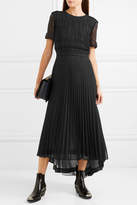 Thumbnail for your product : Loewe Layered Polka-dot Chiffon Maxi Dress - Black