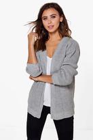 Thumbnail for your product : boohoo Petite Lily Edge To Edge Waffle Knit