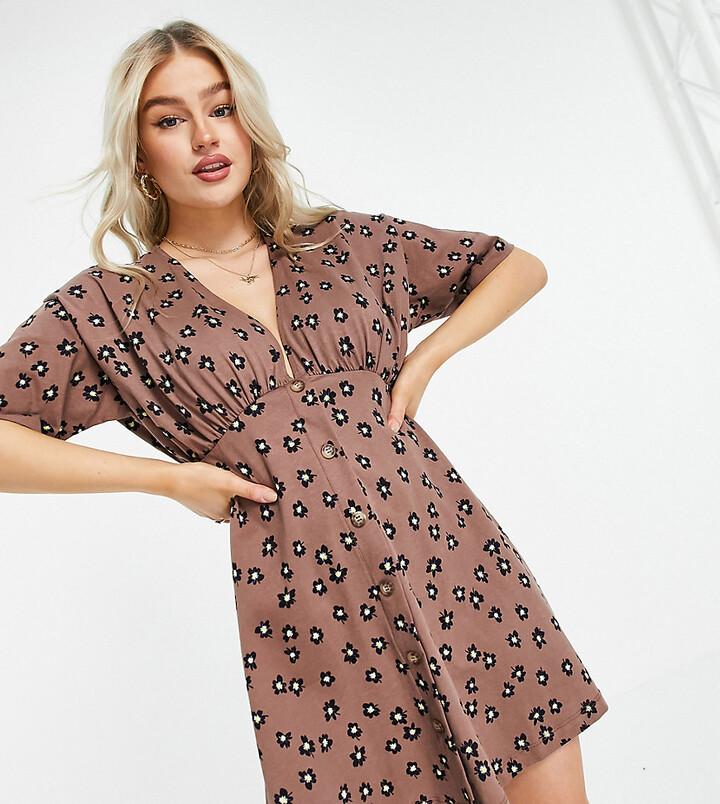 petite midi tea dress