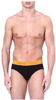 Thumbnail for your product : Calvin Klein Pack of three contrast-waistband briefs