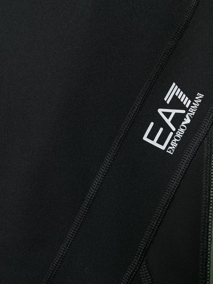 EA7 Emporio Armani Logo Colour-Block Leggings