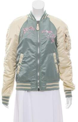Alpha Industries Embroidered Bomber Jacket