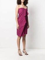 Thumbnail for your product : Maison Martin Margiela Pre-Owned 2000s Ruffled Detailing Strapless Dress