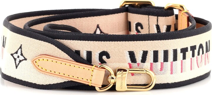 Louis Vuitton Logo Shoulder Strap Jacquard Wide - ShopStyle Belts