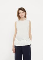 Thumbnail for your product : Sara Lanzi Popeline Top Off White Size: Medium