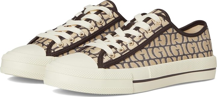 GUESS Carey Women's Shoes Dark Brown Logo : 8.5 M Suede