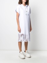 Thumbnail for your product : MSGM Fringed Sweatshirt Dress