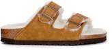 Thumbnail for your product : Birkenstock Arizona Brown Suede And Fur Sandal