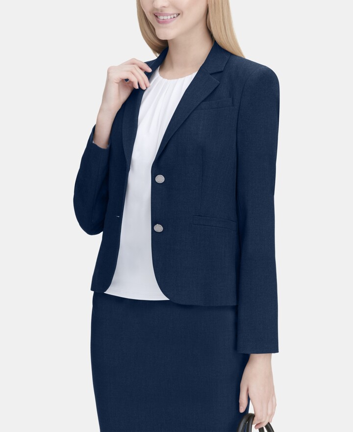 blue petite blazer