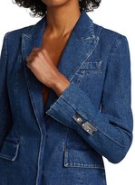 Thumbnail for your product : Off-White Fitted Denim Blazer Jacket