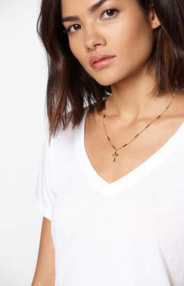 La Hearts Simple Cross Layering Necklace