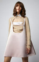Thumbnail for your product : Prada Silk Satin Sleeveless Trapeze Mini Dress