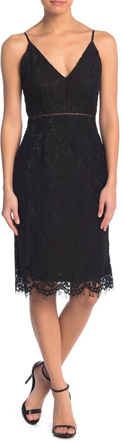 astr lace v neck dress