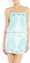 Thumbnail for your product : Melissa Odabash Kara embroidered voile mini dress