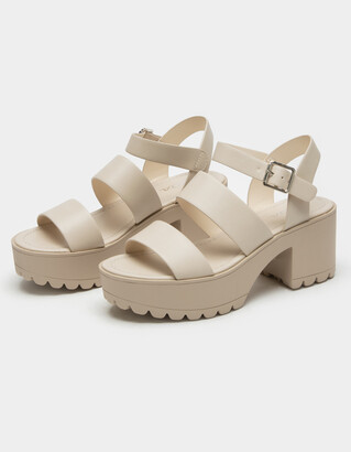 soda lug sole ankle strap womens platform sandals