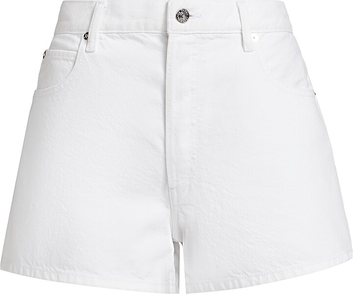 Frame Women's Hang Denim Shorts - White - Size 24