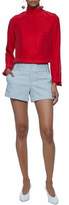 Thumbnail for your product : Alice + Olivia Striped Stretch-Cotton Shorts